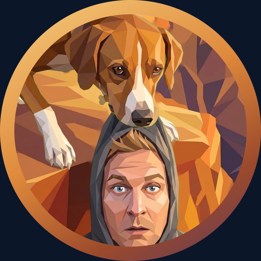The canyon logo: Marley holding Christian up by the hood. It changes with the seasons and at night.