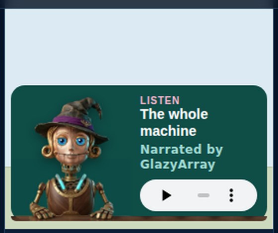 Her card in the Parts Catalog, under a new Characters shelf.