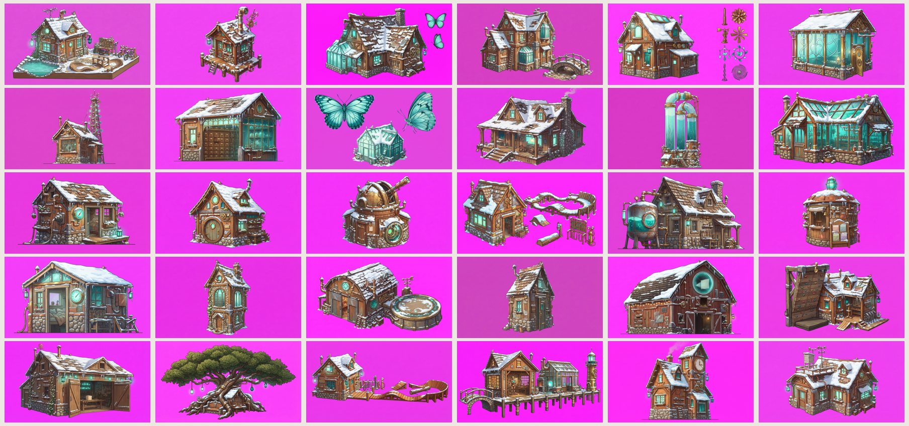 Winter by day.