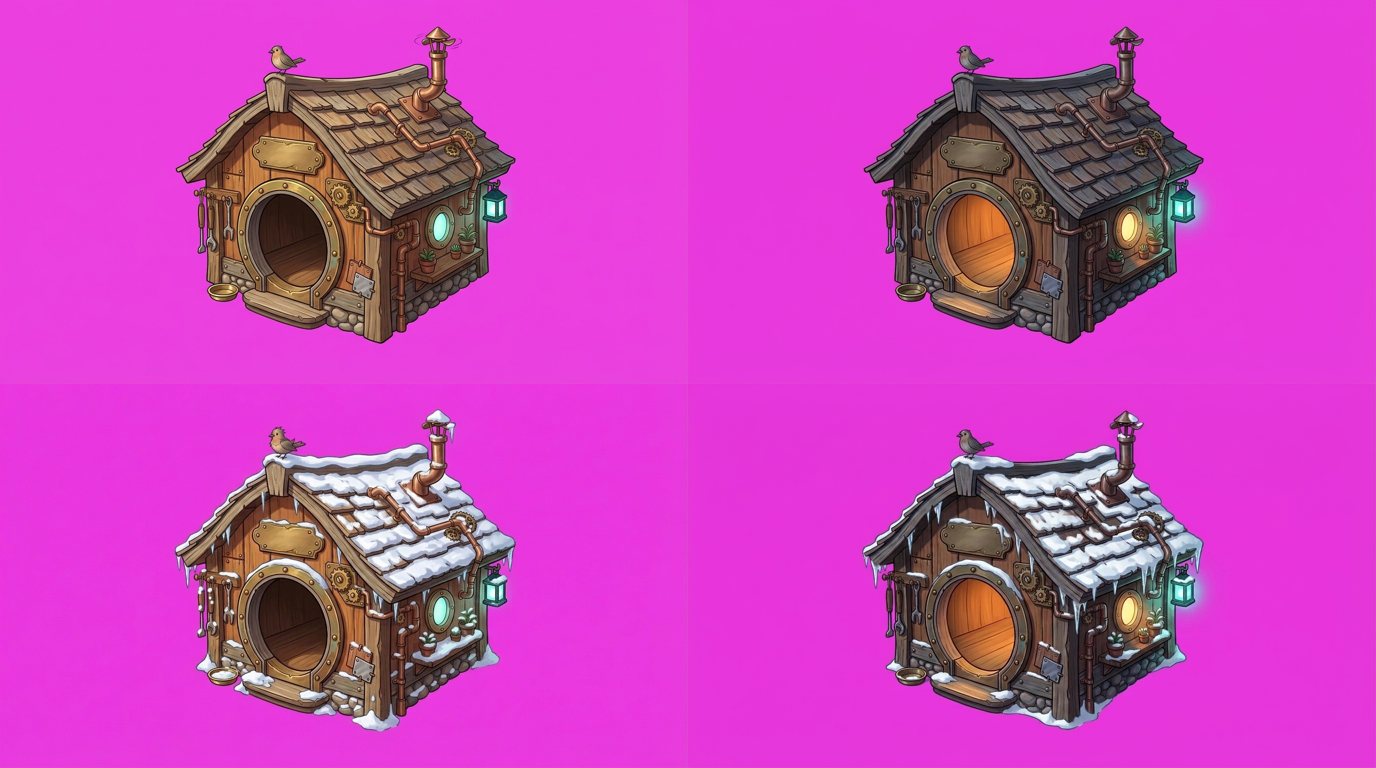 Marley's house, four ways.